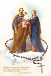 Plakat religijny - Święta Rodzina - różaniec