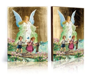 Ikona z certyfikatem - Anioł Stróż