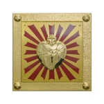 Tabernakulum mosiężne - podświetlane z motywem serca PB/0705