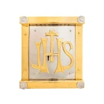 Mosiężne tabernakulum z motywem IHS PB/0735