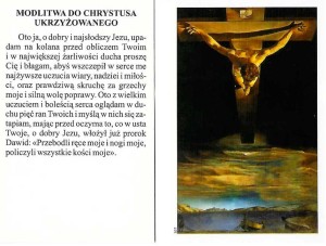 Obrazek - modlitwa do Chrystusa ukrzyżowanego 