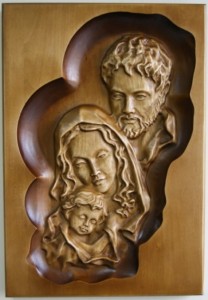 Święta Rodzina 65C - Obraz z drewna