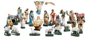 Szopka Bożonarodzeniowa, figury do szopki 28 elementów - 90 cm 