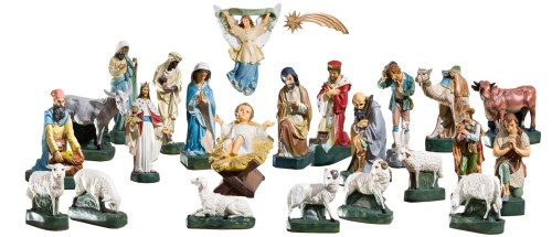 Szopka Bożonarodzeniowa, figury do szopki 28 elementów - 90 cm-1
