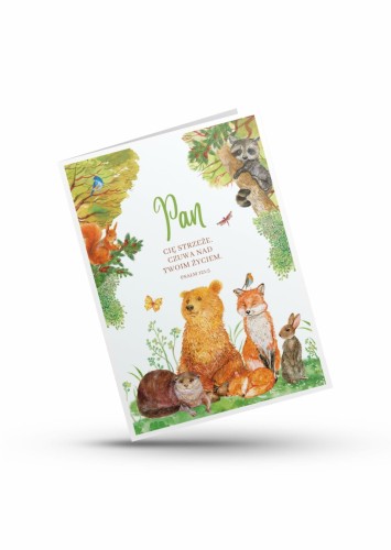 kartka z tekstem religijnym