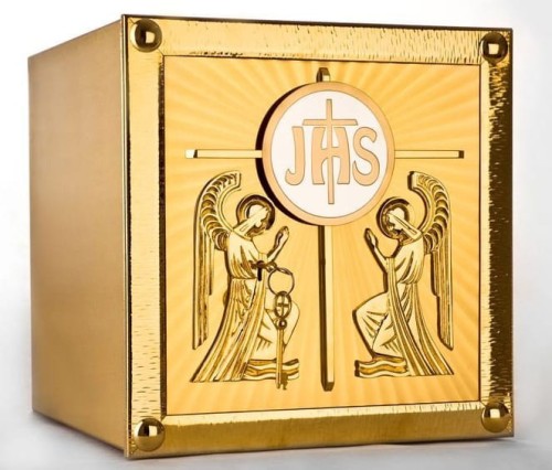 tabernakulum z aniołami i hostią IHS-1