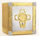 Tabernakulum mosiężne IHS TB005