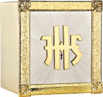 Tabernakulum mosiężne IHS TB010