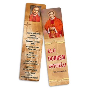 Zakładka -  Bł. ks. Jerzy Popiełuszko - Zło dobrem zwyciężaj