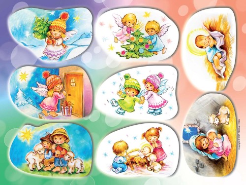 Naklejki dziecięce świąteczne