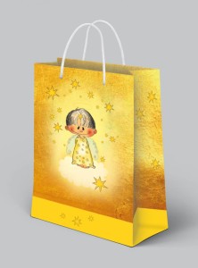 Torba ozdobna z aniołkiem 