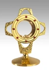 Monstrancja złocona 001 - 24 cm
