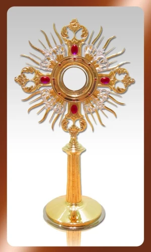 monstrancja z kamieniami półszlachetnymi-1
