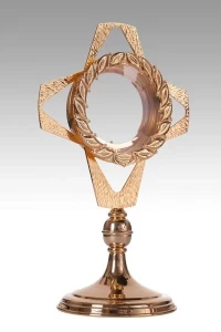 Monstrancja złocona na dużą hostię MN108 - 50 cm