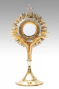 Monstrancja złocona na dużą hostię MN128 - 77 cm