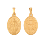 Medalik ze złota 14 karatowego z Matką Bożą Niepokalaną 53073