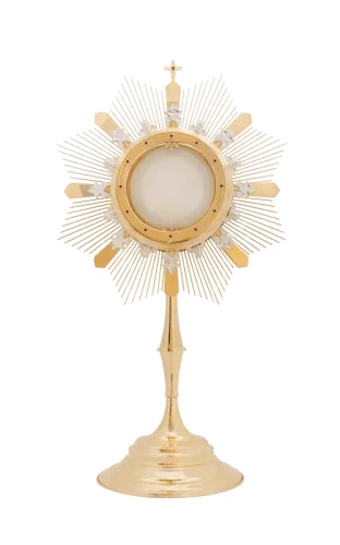 monstrancja na dużą hostię