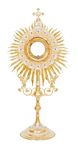 monstrancja na dużą hostię-1