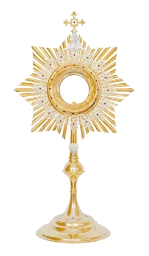 monstrancja na dużą hostię