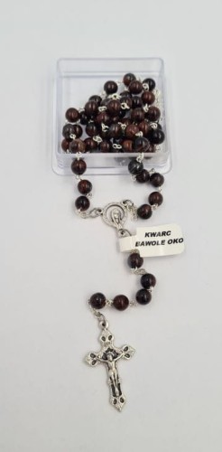 Różaniec kwarc bawole oko