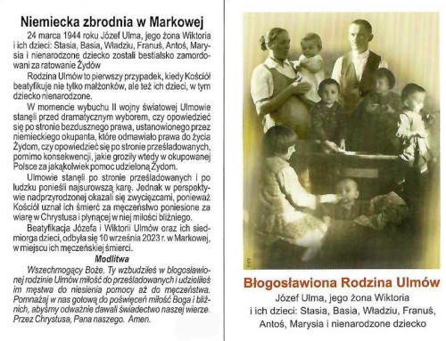 błogosławiona rodzina Ulmów