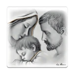 Obraz Święta Rodzina 12 x 12 cm