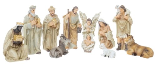 Figurki do Szopki Bożonarodzeniowej 11 elementów - 10 cm ZY16604Q