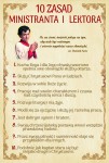 Plakat - 10 zasad Ministranta i Lektora