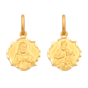 Złoty medalik Matka Boska Szkaplerzna 17552 