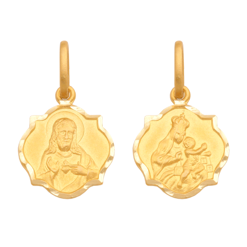 Złoty medalik Matka Boska Szkaplerzna