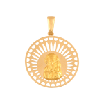 Medalik ze złota z Matką Boską Częstochowską