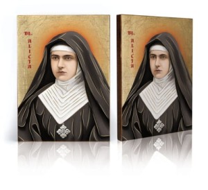 Ikona z certyfikatem - błogosławiona Alicja