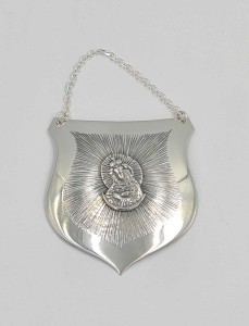 Ryngraf ze srebra pr. 925 - Matka Boża Ostrobramska