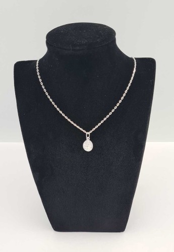 medalik srebrny z łańcuszkiem-1