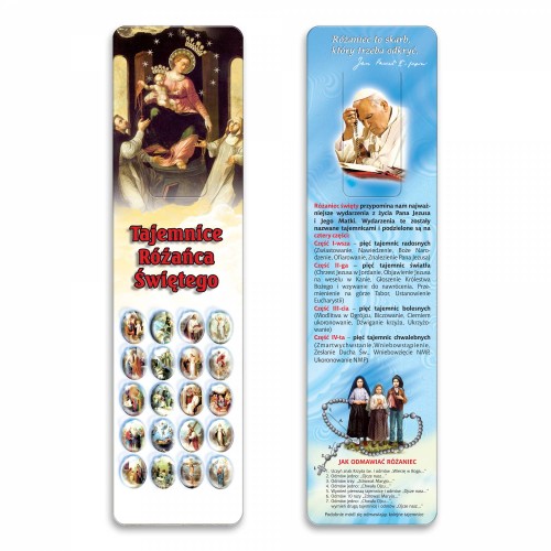 zakładka tajemnice różańca