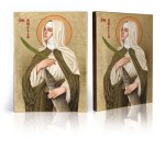 Ikona z certyfikatem - Święta Amelia