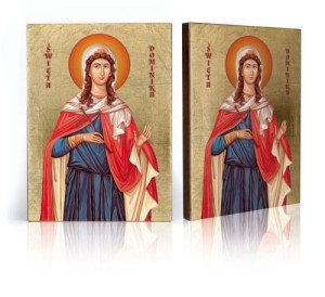 Ikona z certyfikatem - Święta Dominika