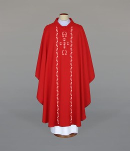 Ornat czerwony alfa i omega 1-397-2