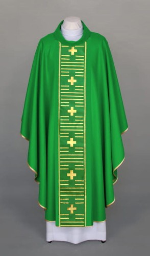 Zielony ornat mszalny