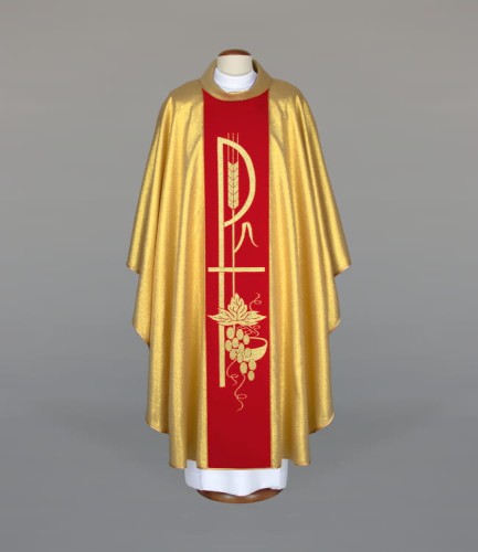 ornat w kolorze złotym