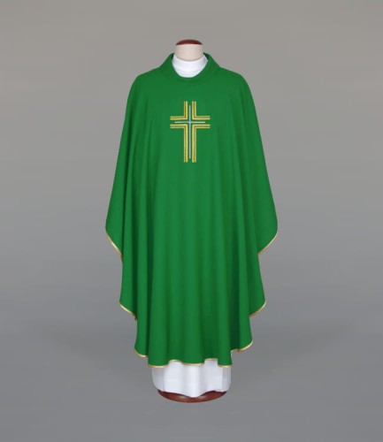 ornat w kolorze zielonym