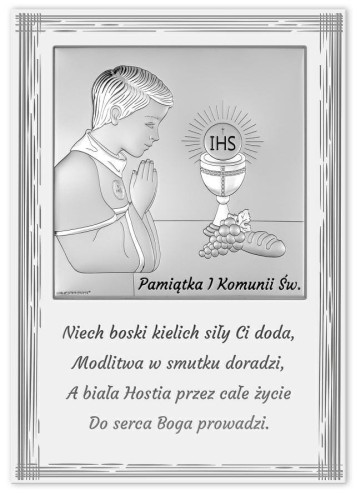 panel pamiątka I Komunii Św.