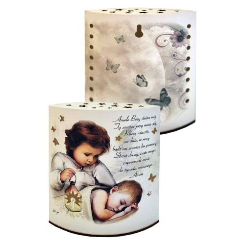 lampka z Aniołem Stróżem