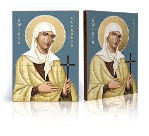 Ikona z certyfikatem - Święta Leokadia