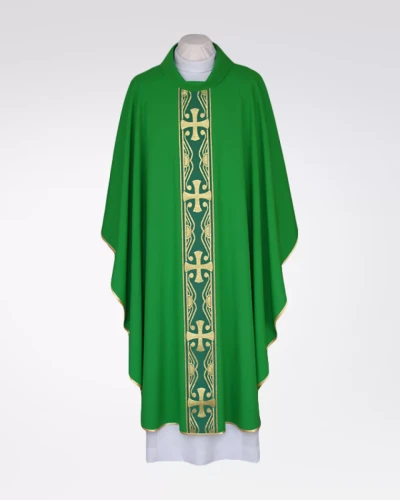 Ornat zielony z pasem