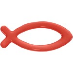 Rybka - naklejka na samochód -  czerwona