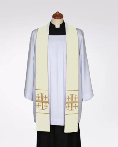 Stuła z krzyżami Jerozolimskimi