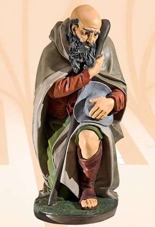 Pasterz klęczący, figura, szopka Bożonarodzeniowa 321/44 cm