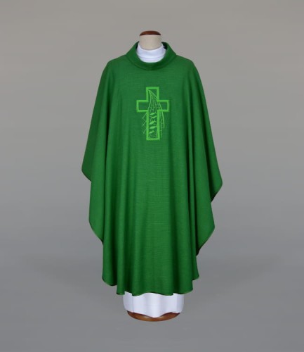 ornat w kolorze zielonym