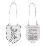 Ryngraf ze srebra rodowanego - Św. Michał Archanioł